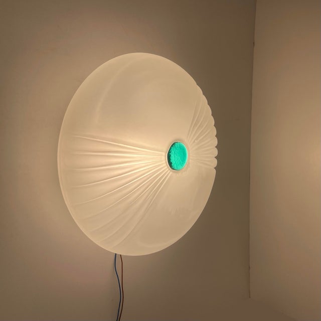 Glass Murano Glass Ceiling Lamp, 1980s For Sale - Image 7 of 14