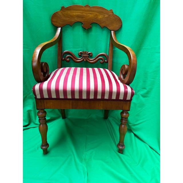 This pair of Biedermeier armchairs are typical of the style that came into vogue in Germany after the end of the...