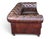 Restoration Hardware Chesterfield Cognac Leather Sofa With Brass Nailhead & Casters For Sale - Image 15 of 16