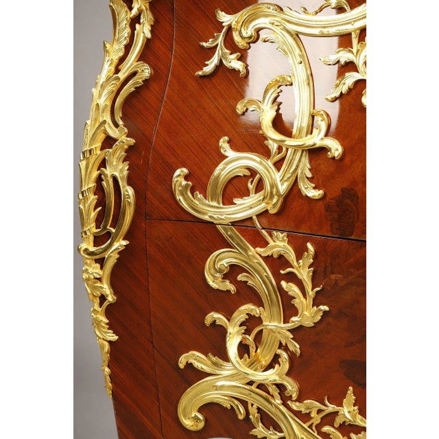 Commode with Marquetery and Gilt Bronze Decoration For Sale - Image 10 of 18