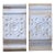 Pair of Antique Architectural Salvage Sky Blue Plinth Blocks For Sale
