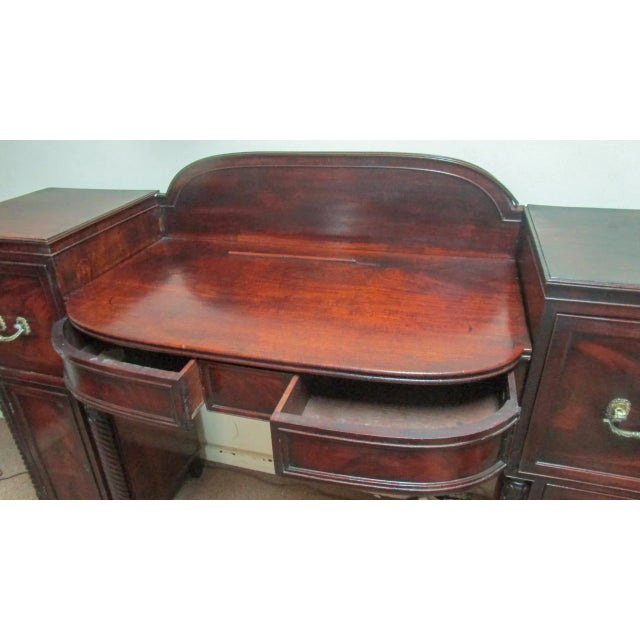 19th C English Regency Mahogany Stepdown Sideboard For Sale In Savannah - Image 6 of 12