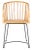 Rattan Barrel Dining Chair in Natural & Black For Sale - Image 11 of 11