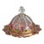 Antique American Amberina Art Glass Butter Cheese Covered Dish 1880s For Sale