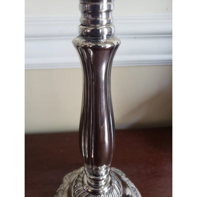 1960s Vintage Neiman Marcus Italian Sterling Silver Candle Holders a