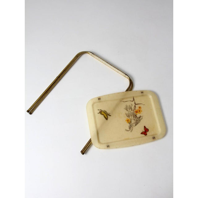 Mid-Century Folding Tv Tray Table With Butterfly Motif For Sale - Image 11 of 18