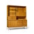 Paul McCobb for Calvin Irwin Collection Mid Century Bleached Mahogany and Brass Credenza and Hutch The credenza measures:...