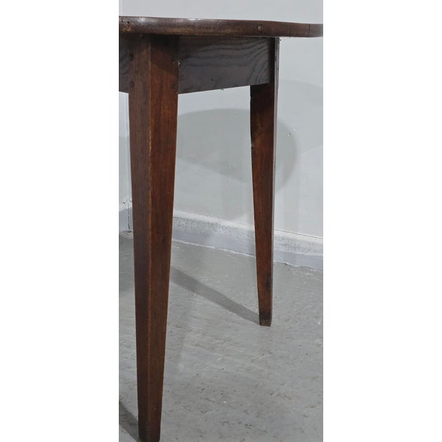 Antique Georgian Oak Cricket Table, 1790 For Sale - Image 4 of 10