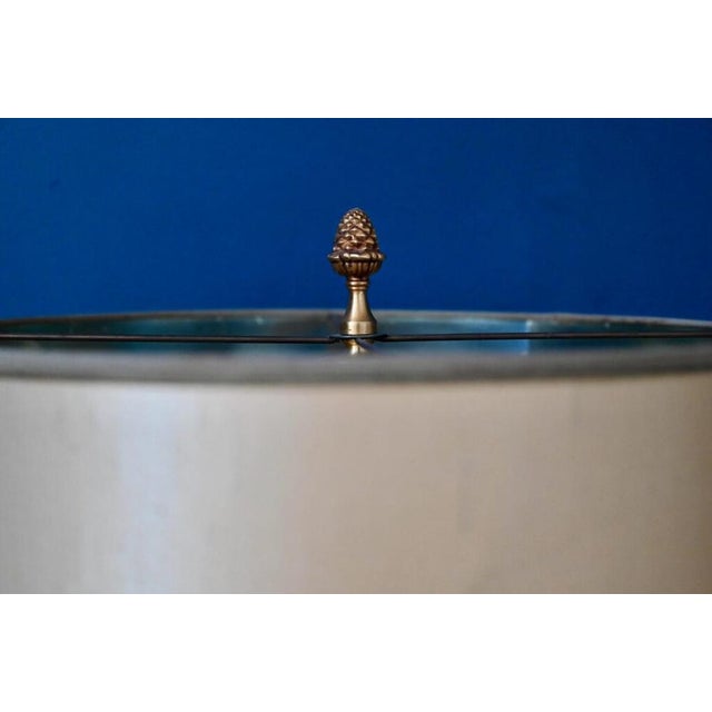 Bronze & Brass Coconut Lamp from Maison Charles, Paris, 1970s For Sale - Image 14 of 18