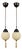 Art Deco Opaline Glass and Burnished Brass Pendants, Germany 1930s, Set of 2 For Sale