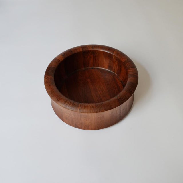 Vintage Danish Teak Wood Salad Bowl, 1970s, in Very Good conditions. Designed 1970 to 1979 This piece has an attribution...