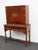 Chippendale Chippendale Early 1920s Tall China Cabinet Cupboard With Brass Accent 6453 For Sale - Image 3 of 18