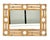 Rectangular Bamboo and Rattan Wall Mirror in the Style of Vivai del Sud, Italy, 1970s For Sale - Image 4 of 11