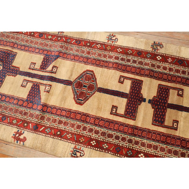 Early 20th Century Camel Hair Persian Serab Runner rug no.j3132 For Sale - Image 4 of 9