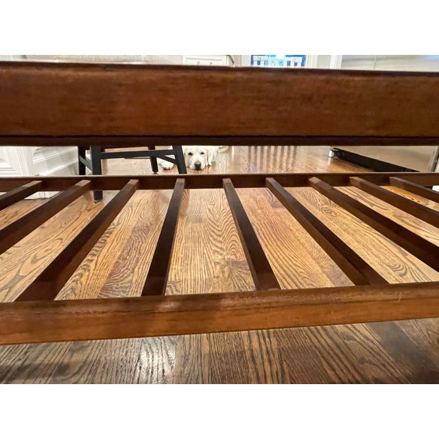 1960s Lane Mid-Century Modern Surfboard Coffee Table With Slat-Bottom Magazine Rack For Sale - Image 12 of 12