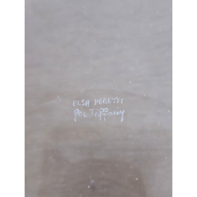 Handmade with the famous Elsa Peretti "thumbprint" design. A truly lovely serving piece for any decor.