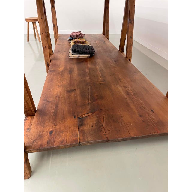 Vintage Pine Worktable, 1950s For Sale - Image 15 of 18