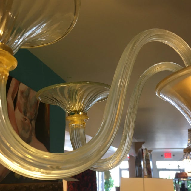 Zonchi Hand Blown Murano Glass Chandelier With 24k Gold