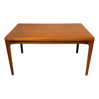 Teak Draw Leaf Dining Table by Henning Kjærnulf for Vejle Stole og Møbelfabrik, 1960s For Sale