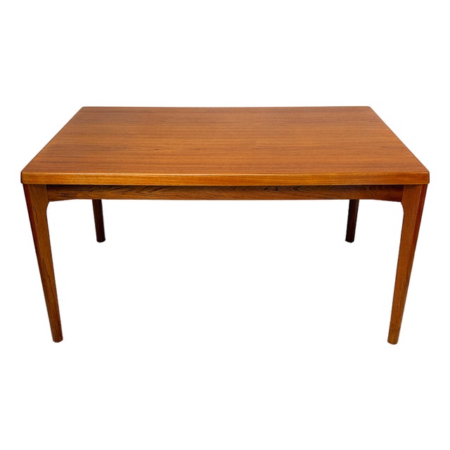 Teak Draw Leaf Dining Table by Henning Kjærnulf for Vejle Stole og Møbelfabrik, 1960s For Sale