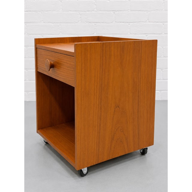 Pair of Danish Mid Century Modern Teak Nightstands, C. 1960's For Sale - Image 13 of 14