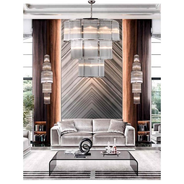 Collection Nettuno Chandelier in Metal and Glass by Jago For Sale - Image 18 of 18