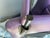 1990s 1990s Mario Bellini Vitra Figura Post Modern Purple Leather Desk Chair For Sale - Image 5 of 12