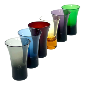 Rainbow Shot or Cordial Glasses by Godinger Silver Art - Set of 6