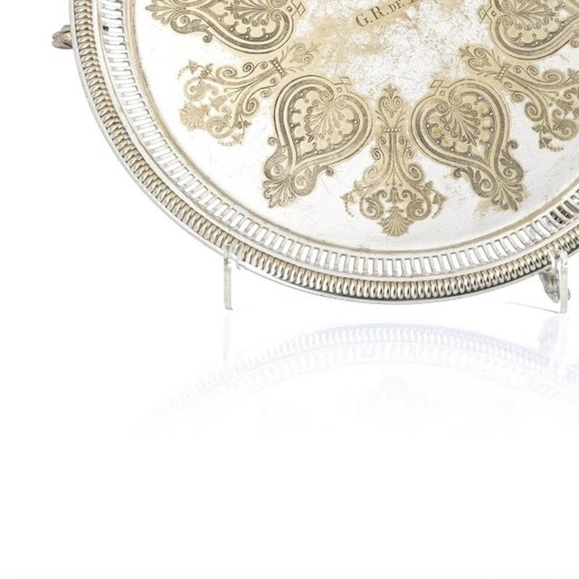 English Silver Plated Trays, Set of 2 For Sale - Image 3 of 6