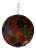Small Size Moroccan Ball Style Multicolor Glass Lantern For Sale