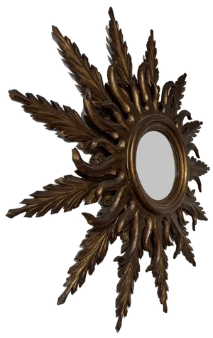 Large Double Sun Witches Mirror, 1950s