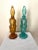 Pair of Bischoff Mid Century Punchinello Glass Decanters For Sale - Image 4 of 7