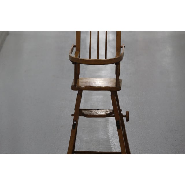 Wood Wooden Doll High Chair, 1970s For Sale - Image 7 of 18