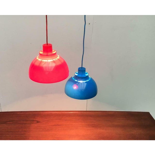 Mid-Century Danish Minisol Pendant Lamps by K. Kewo for Nordic Solar, 1960s, Set of 2 For Sale - Image 5 of 18