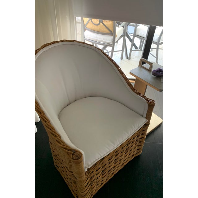 1980s Wicker Club Chair Chairish
