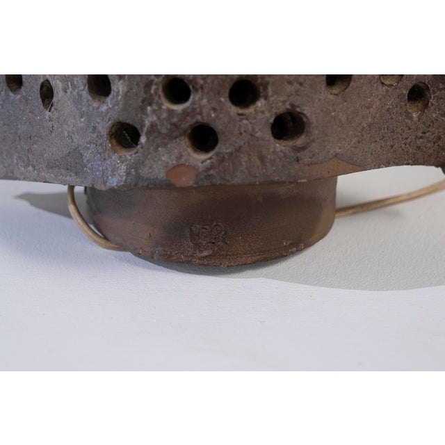 Brutalist Ceramic Lamp, 1970s For Sale - Image 5 of 9