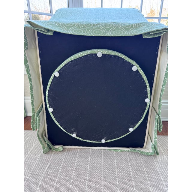 Pair of O.Henry House Hanover Club Chairs Cover in Raoul Textiles Coverlet Caper For Sale - Image 12 of 14