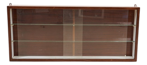 Minimalist Walnut Display Cabinet, 1960s