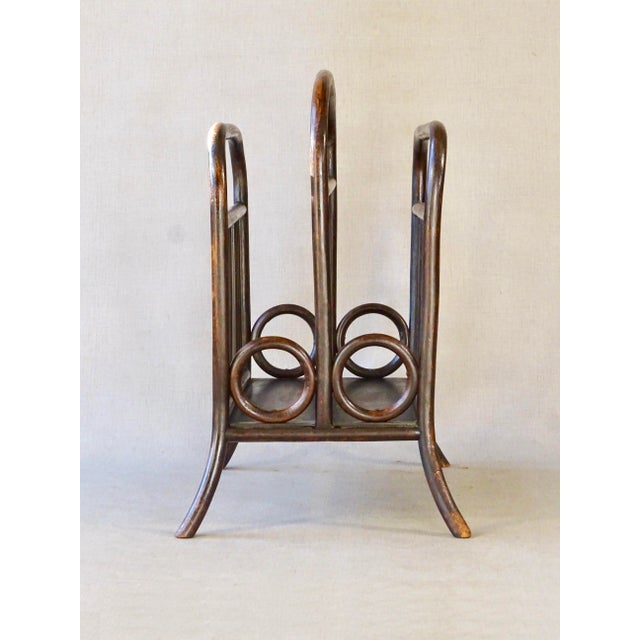 Vienna Secession No. 33 Magazine Rack by Michael Thonet, 1904 For Sale - Image 11 of 14