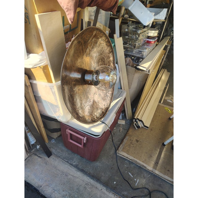 Metal 1970s Excellent Wall or Ceiling Light Custom Made For Sale - Image 7 of 9