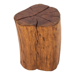1950s Vintage Tree Trunk Natural Side Table