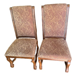 1960s Spanish Revival Wooden Chairs (Set of 2) For Sale