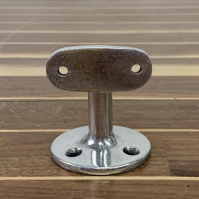 Late 20th Century Aluminum Handrail Bracket | Chairish