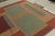 Art Deco Vintage Art Deco Needlepoint Rug in Beige, Teal & Burnt Red Geometric Patterns For Sale - Image 3 of 7