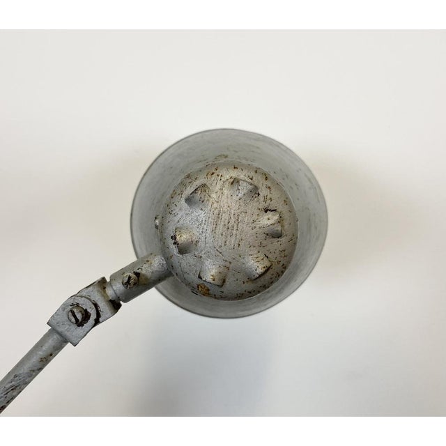 Large Industrial Grey Workshop Table Lamp, 1960s For Sale - Image 15 of 18