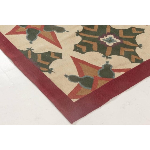 Early 21st Century Contemporary Aubusson Design Rug by Richard Keith Langham for Doris Leslie Blau For Sale - Image 5 of 6
