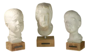 Head Sculptures by Lorenzo Pepe for Litoceramica Piccinelli, 1930, Set of 3