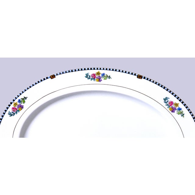 1940s 1940s Noritake Sheridan Oval Serving Platters – Set of 2 – Floral Gold Trim For Sale - Image 5 of 9