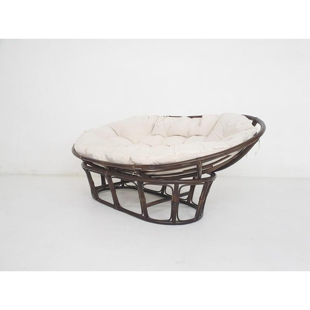 Manou Two-Seater Sofa with Linnen Cushion, the Netherlands, 1970s For Sale - Image 4 of 14