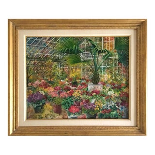 Honey W. Kurlander, Greenhouse, Painting For Sale